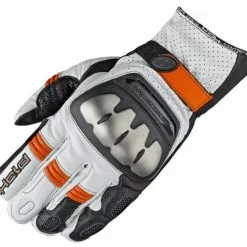 Held SR-X Motorcycle Gloves (White/Orange)