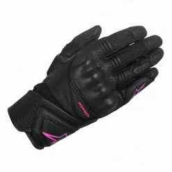 Alpinestars Stella Baika Leather Motorcycle Glove (Black/Fuchsia)