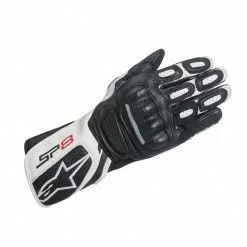 Alpinestars Stella SP-8 v2 Motorsport Gloves (Black/White)