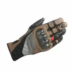 Alpinestars Belize Drystar Motorcycle Gloves (Black/Tobacco/Red)
