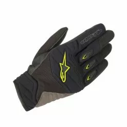 Alpinestars Shore Motorcycle Gloves (Black/Fluo Yellow)