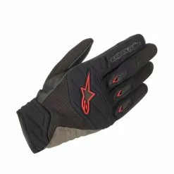 Alpinestars Shore Motorcycle Gloves (Black/Red)