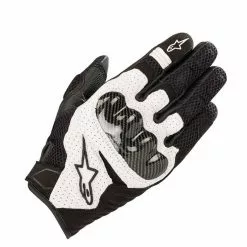 Alpinestars SMX-1 Air v2 Motorcycle Gloves (Black/White)