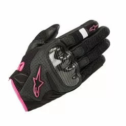 Alpinestars Stella SMX-1 Air v2 Motorcycle Gloves (Black/Fuchsia)