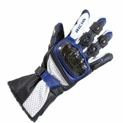 Richa Ravine Motorcycle Gloves (Black/Blue)
