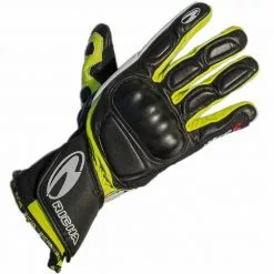 Richa WSS Motorcycle Gloves (Black/Yellow)