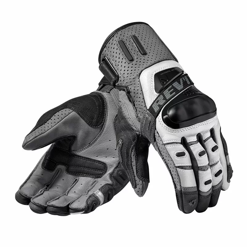 Revit Cayenne Pro Leather Motorcycle Gloves (Silver|Black) 3 Revit Cayenne Pro Leather Motorcycle Gloves (Silver|Black)