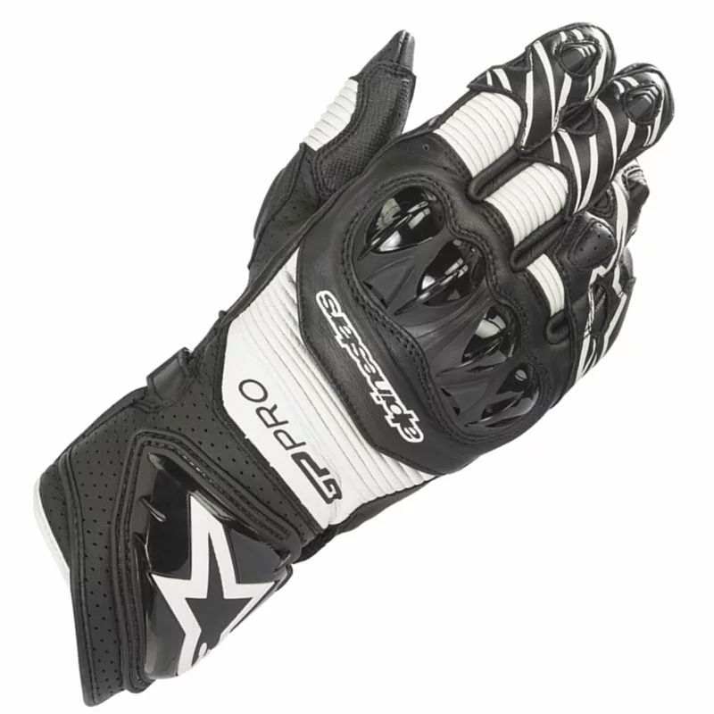 Alpinestars Gp Pro R3 Motorcycle Glove (Black|White) 3 Alpinestars Gp Pro R3 Motorcycle Glove (Black|White)