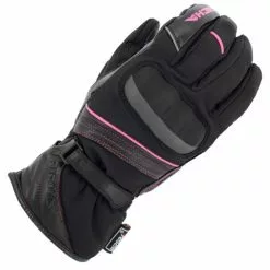 Richa Ella Ladies W/P Motorcycle Gloves (Black/Pink)