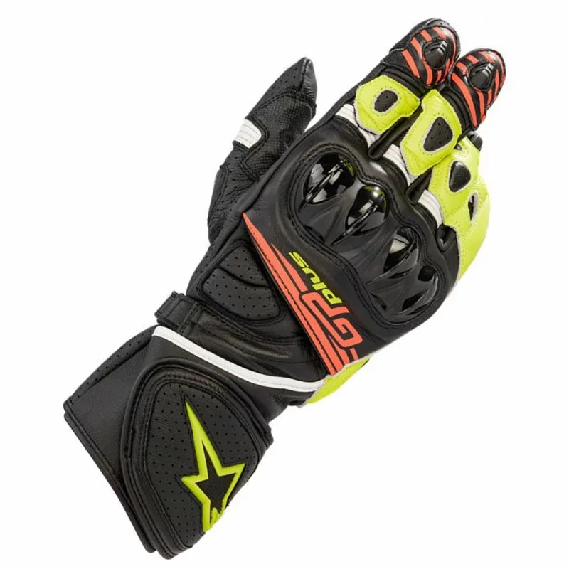 Alpinestars Gp Plus R V2 Motorcycle Glove (Flo Yellow/Red) 3 Alpinestars Gp Plus R V2 Motorcycle Glove (Flo Yellow/Red)