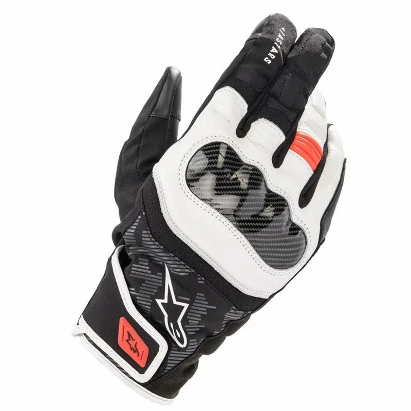 Alpinestars SMX Z Drystar Gloves (Black/White/Flo Red) 3 Alpinestars SMX Z Drystar Gloves (Black/White/Flo Red)
