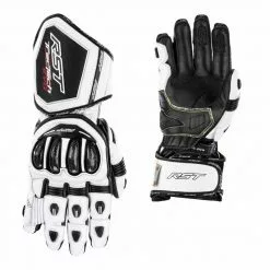 RST Tractech Evo 4 CE Motorcycle Gloves 2666 (White/Black)