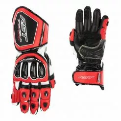 RST Tractech Evo 4 CE Motorcycle Gloves 2666 (Red/White/Black)