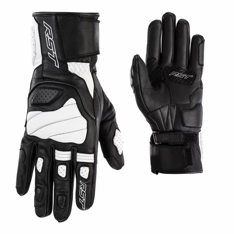 RST Turbine CE Leather Gloves 2669 (Black/White) 3 RST Turbine CE Leather Gloves 2669 (Black/White)