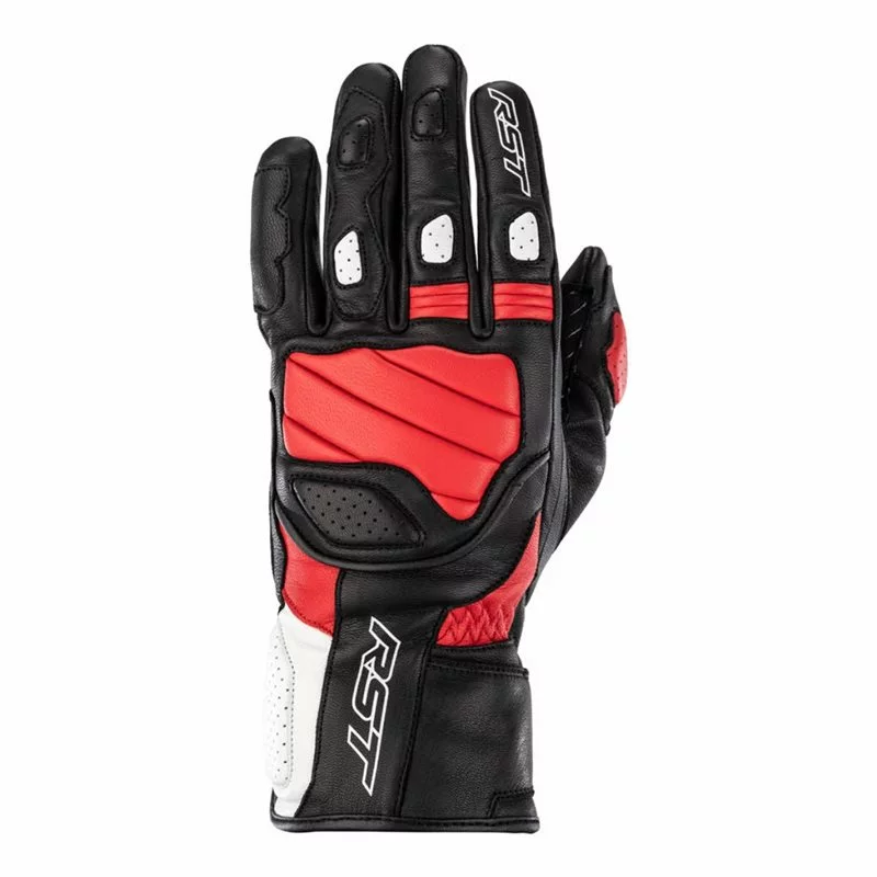 RST Turbine CE Leather Gloves 2669 (Black/Red/White) 4 RST Turbine CE Leather Gloves 2669 (Black/Red/White) - Image 2