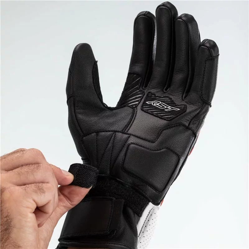 RST Turbine CE Leather Gloves 2669 (Black/Red/White) 8 RST Turbine CE Leather Gloves 2669 (Black/Red/White) - Image 6