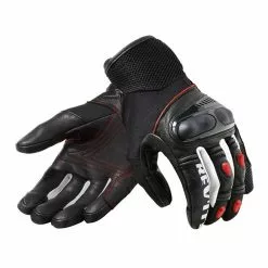 Revit Metric Motorcycle Gloves (Black/Neon Red)