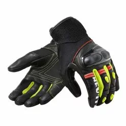 Revit Metric Motorcycle Gloves (Black/Neon Yellow)