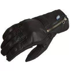 Halvarssons Hofors Leather Motorcycle Glove (Black)