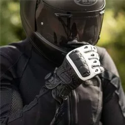 Knox Orsa Mens Leather Glove (White/Black) -Gloves Online Shop 33548 2