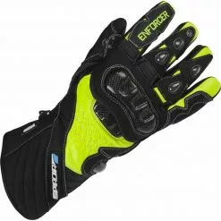 Spada Leather Gloves Enforcer WP (Black/Fluo Yellow)